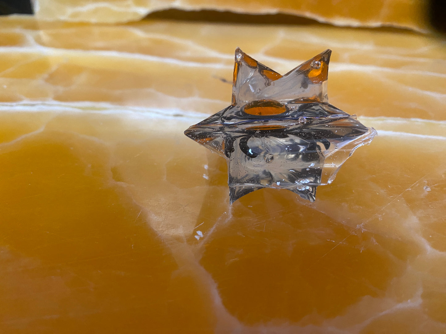 Spider Resin Pyramid – Faux Spider Figurine Encased in Clear Resin | 3.25" Decorative Halloween Accent