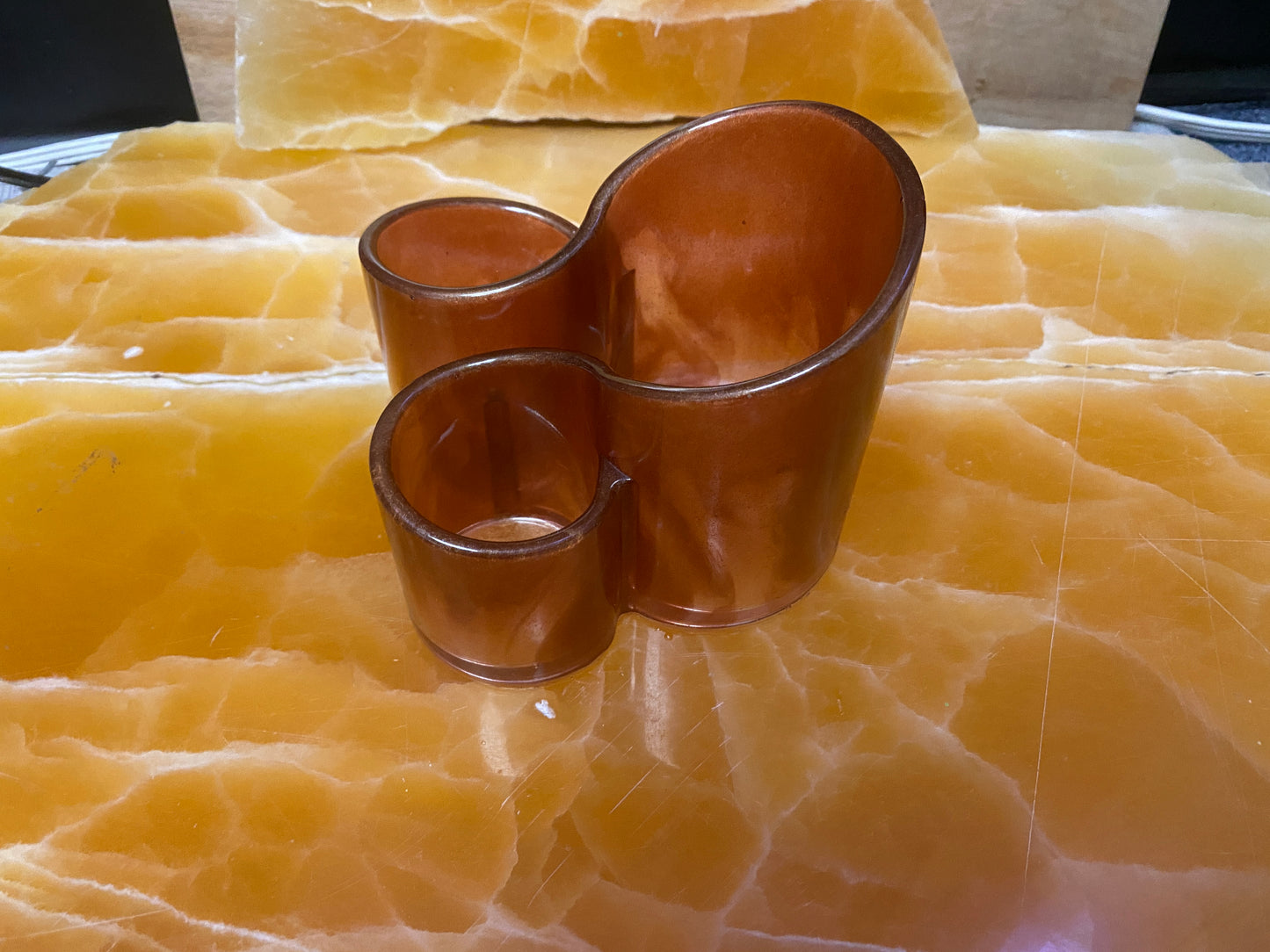 🧡 Resin Vanity Organizer – Triple Compartment | Fall Luxe Collection by Paradigm Resin